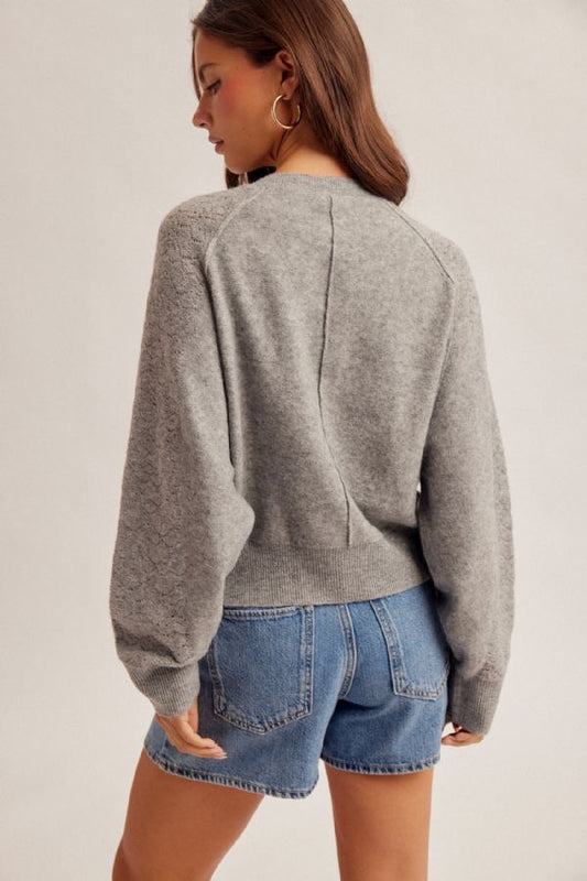HT Lace Sleeve Henley