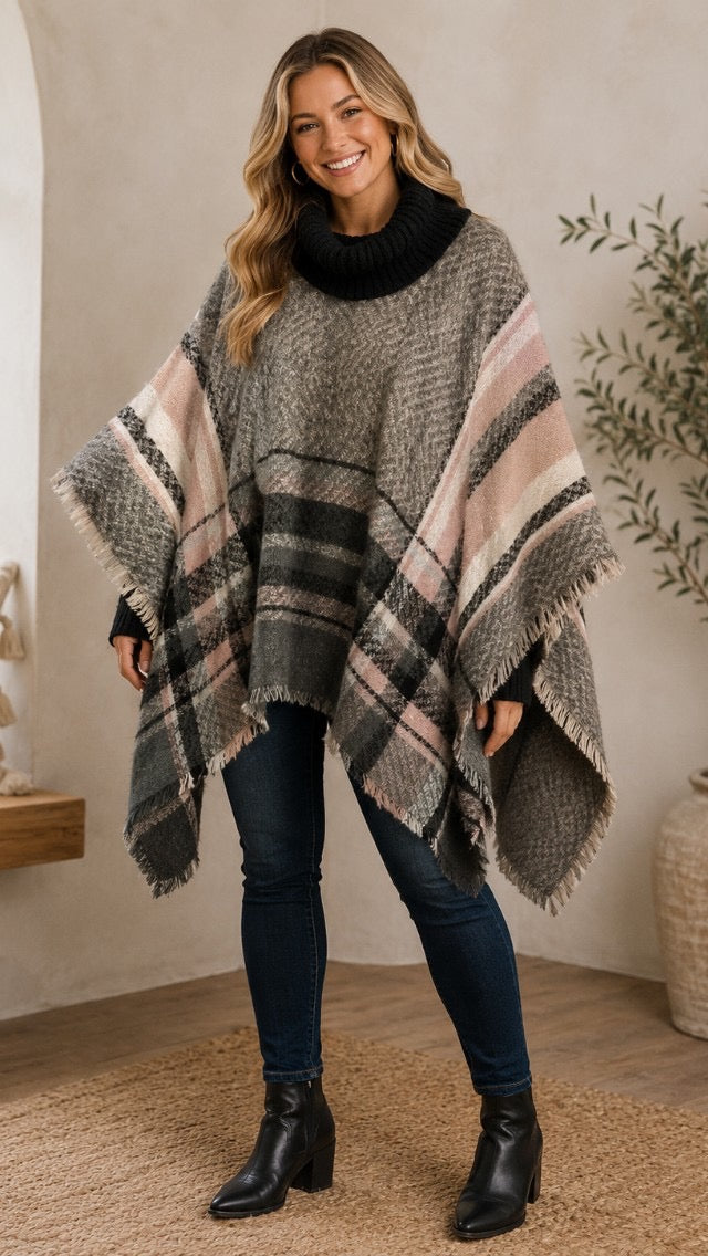 CC Multi Color Poncho