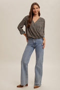 HT Surplice HL Printed Top