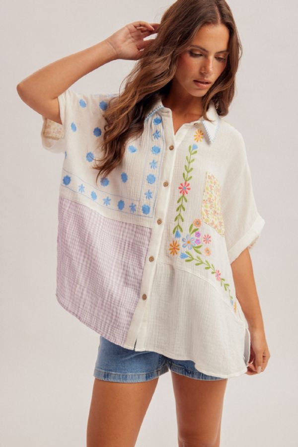 HT Embro Boho Shirt