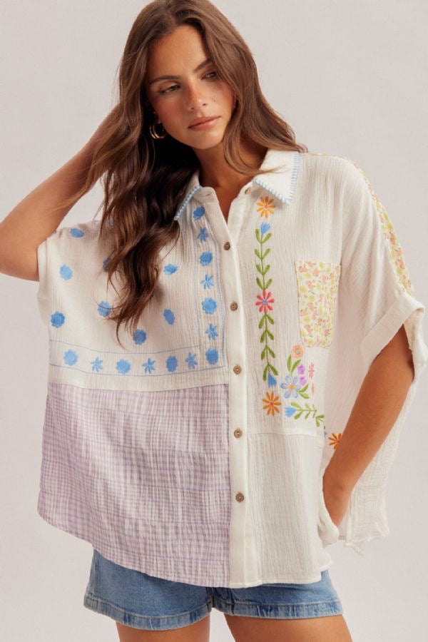 HT Embro Boho Shirt