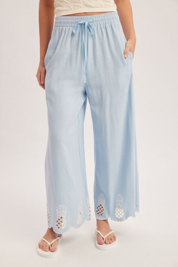 HT Pineapple Embro Pant