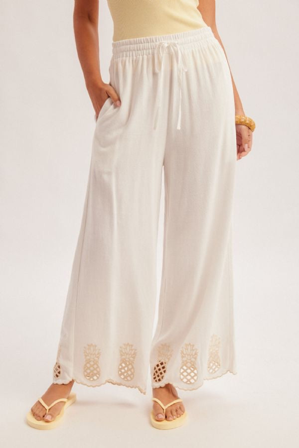 HT Pineapple Embro Pant
