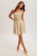 HT Print Fit-And-Flare Dress