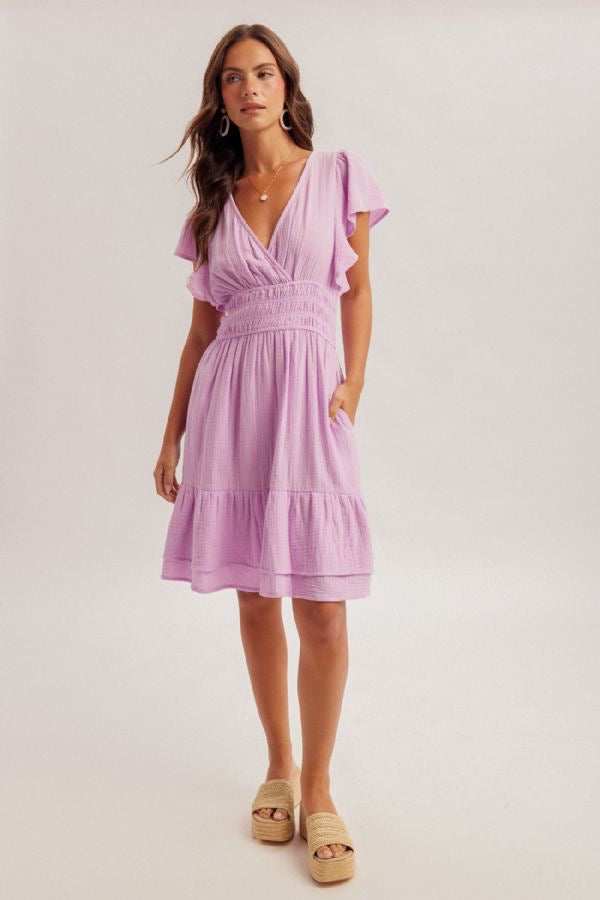HT Gauze Smocked Dress