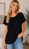 CC Ribbed Round Neck Top