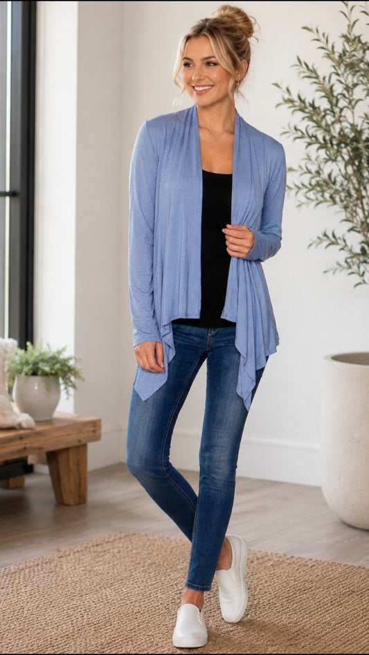 CC Solid Open Cardi